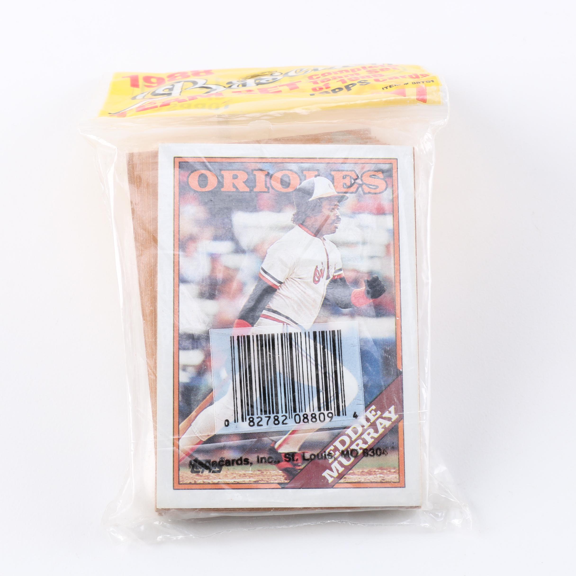 Collection of 1988 Topps Baseball Team Sets