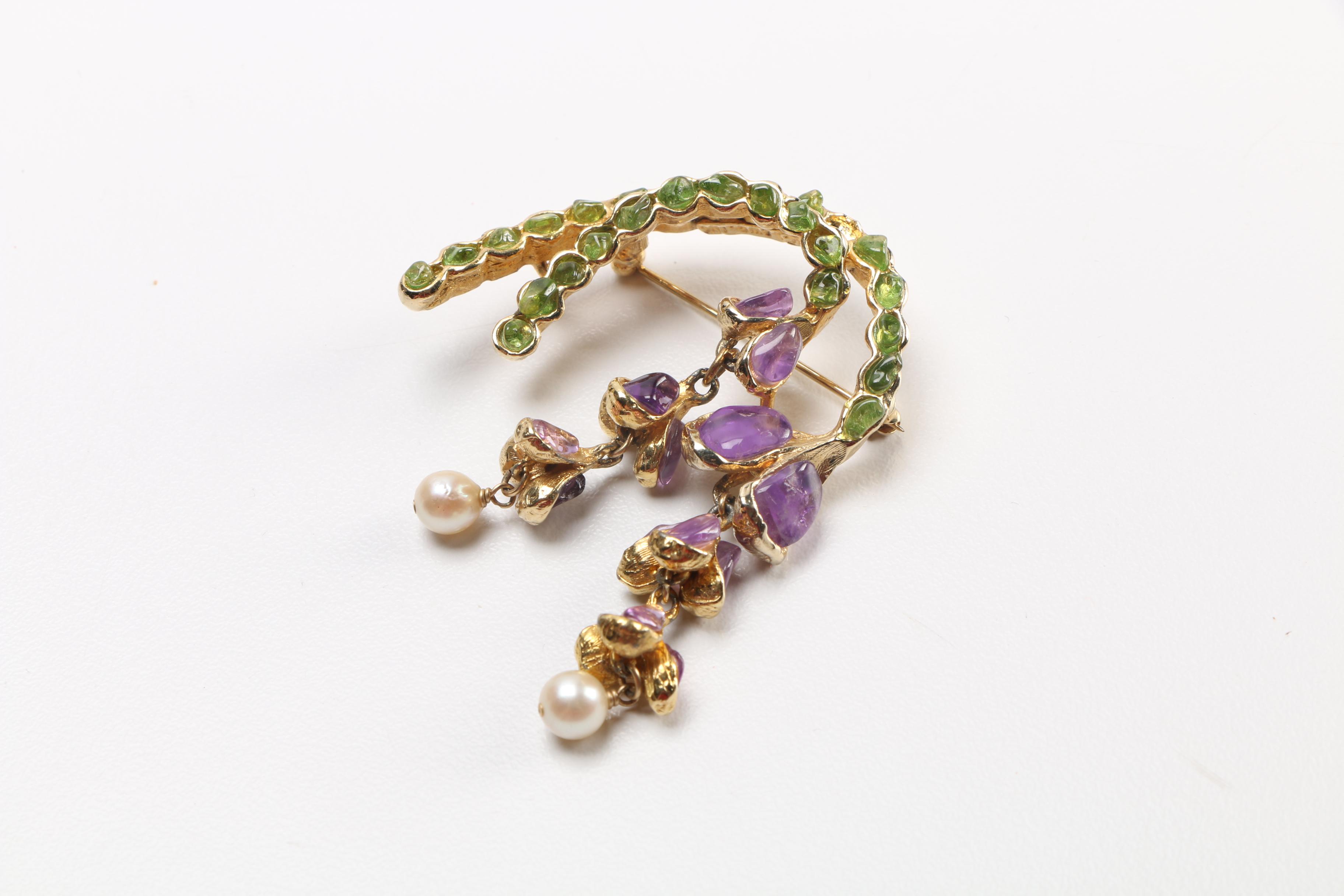 Costume Jewelry Assortment Featuring Bangles