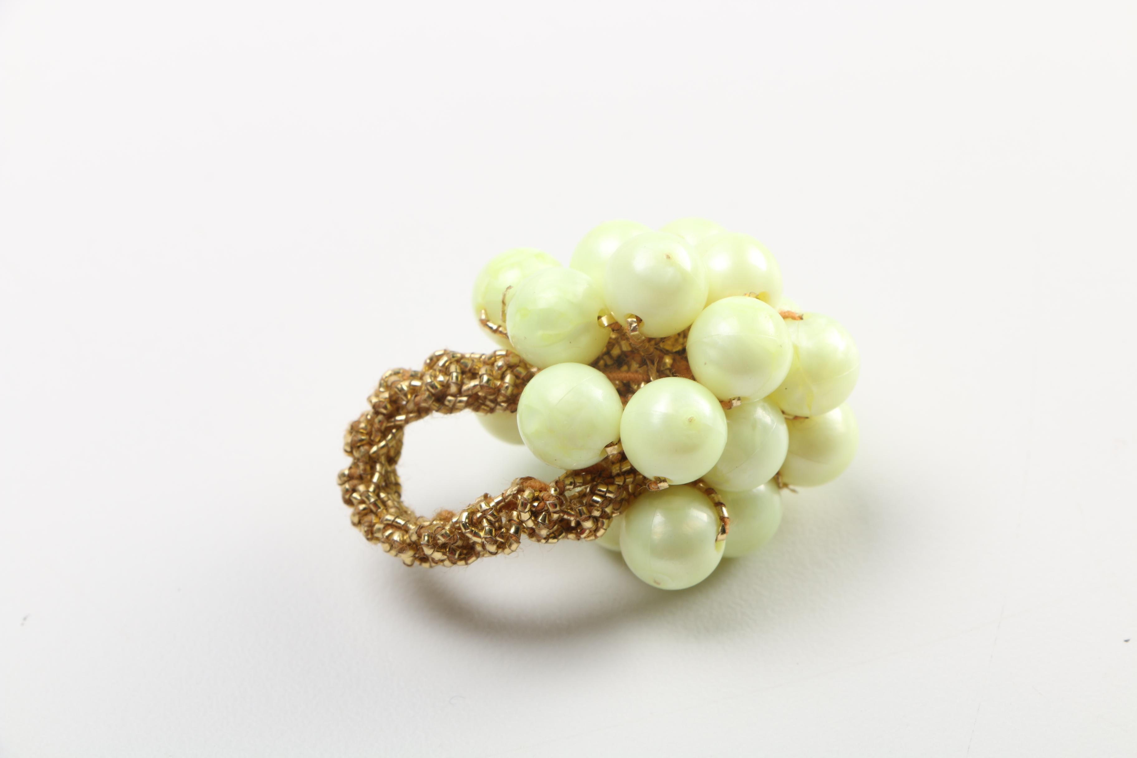 Costume Jewelry Assortment Featuring Bangles