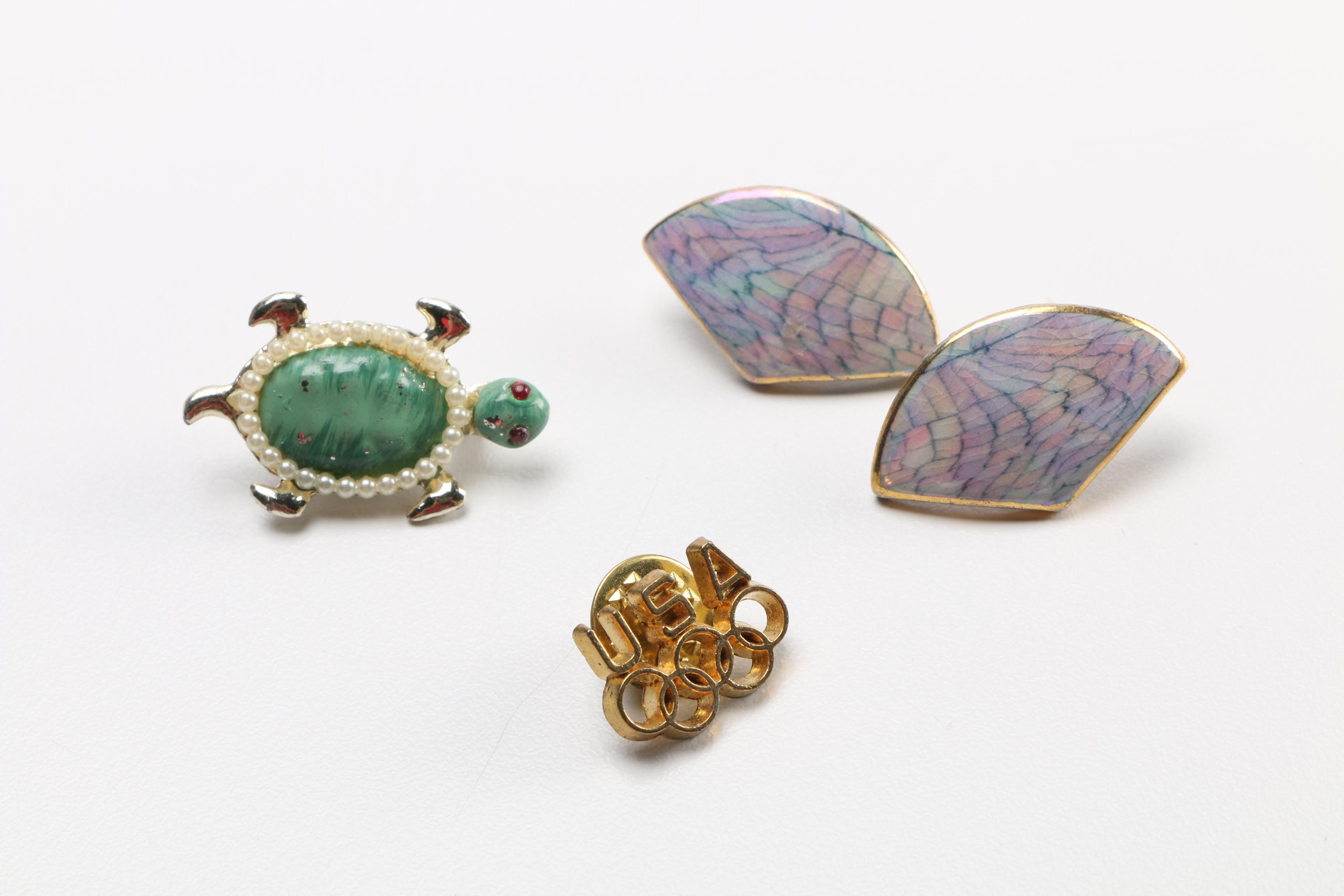 Costume Jewelry Assortment Featuring Bangles