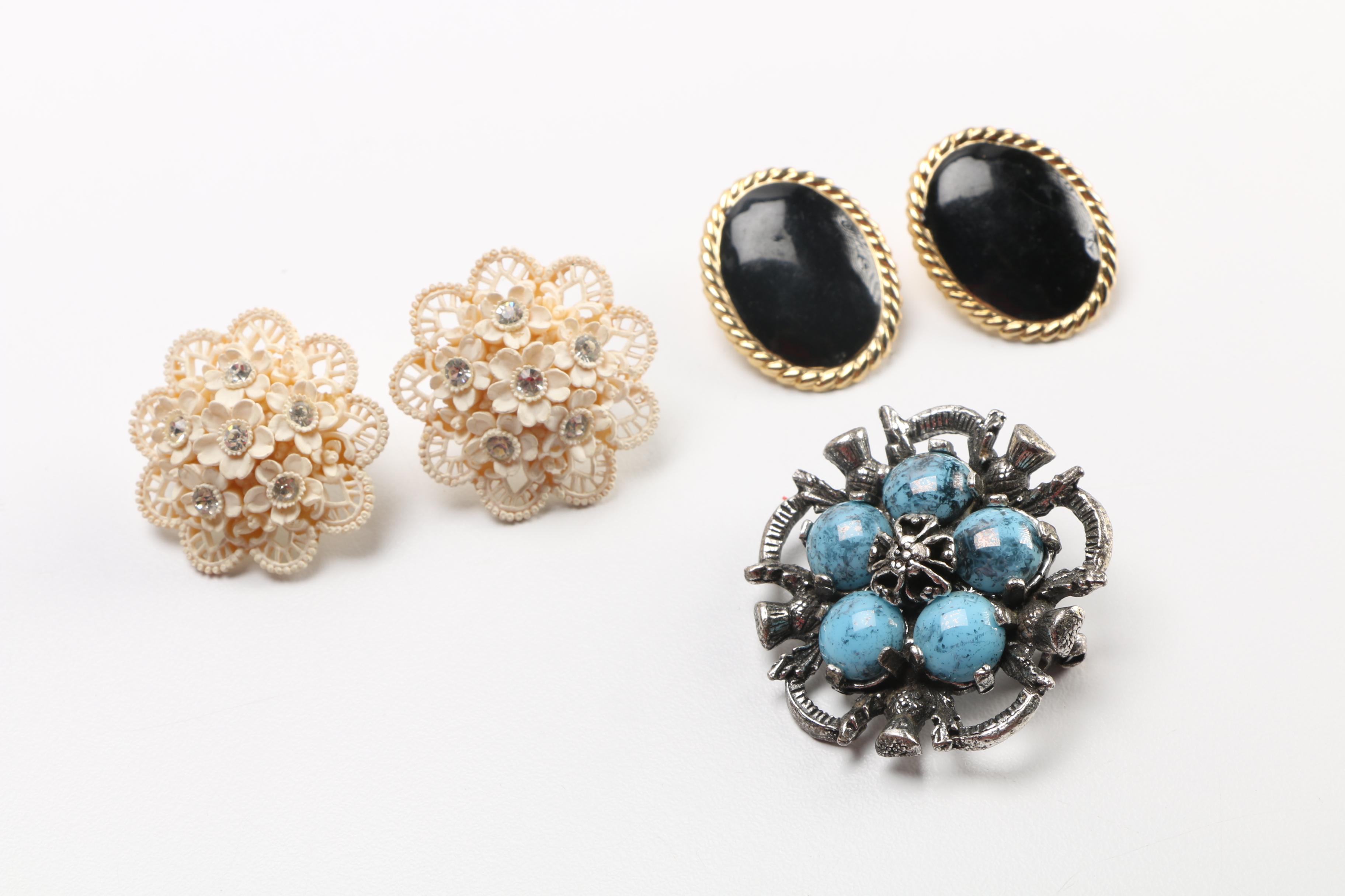 Costume Jewelry Assortment Featuring Bangles