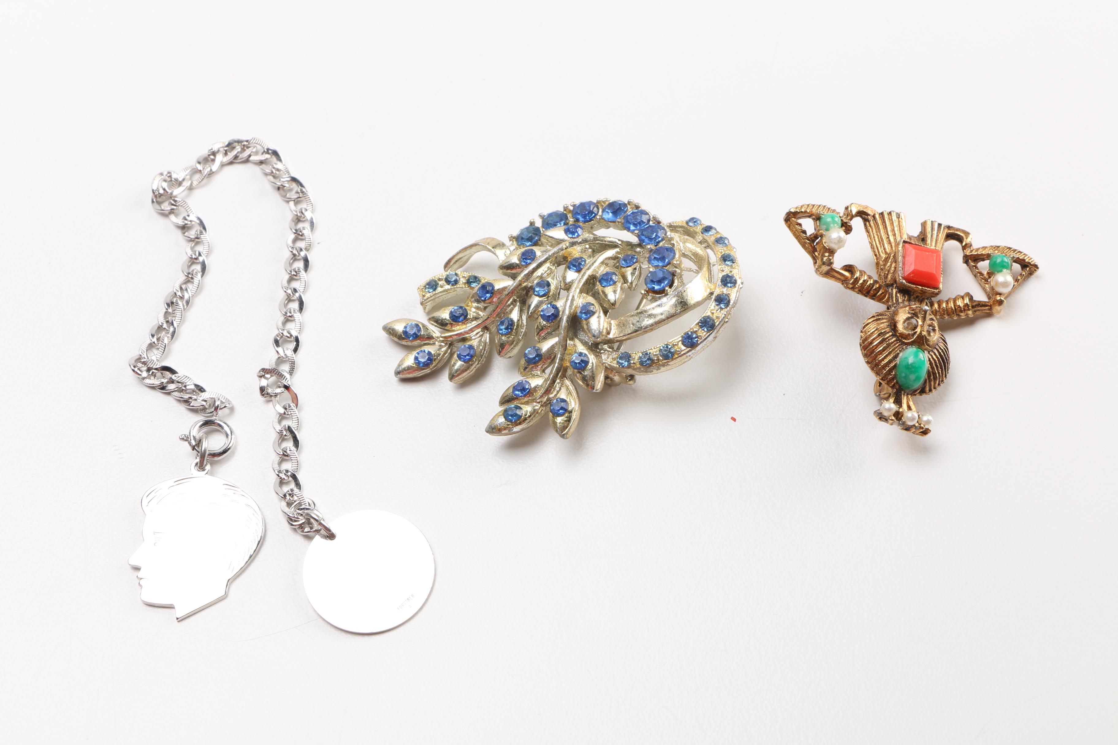 Costume Jewelry Assortment Featuring Bangles