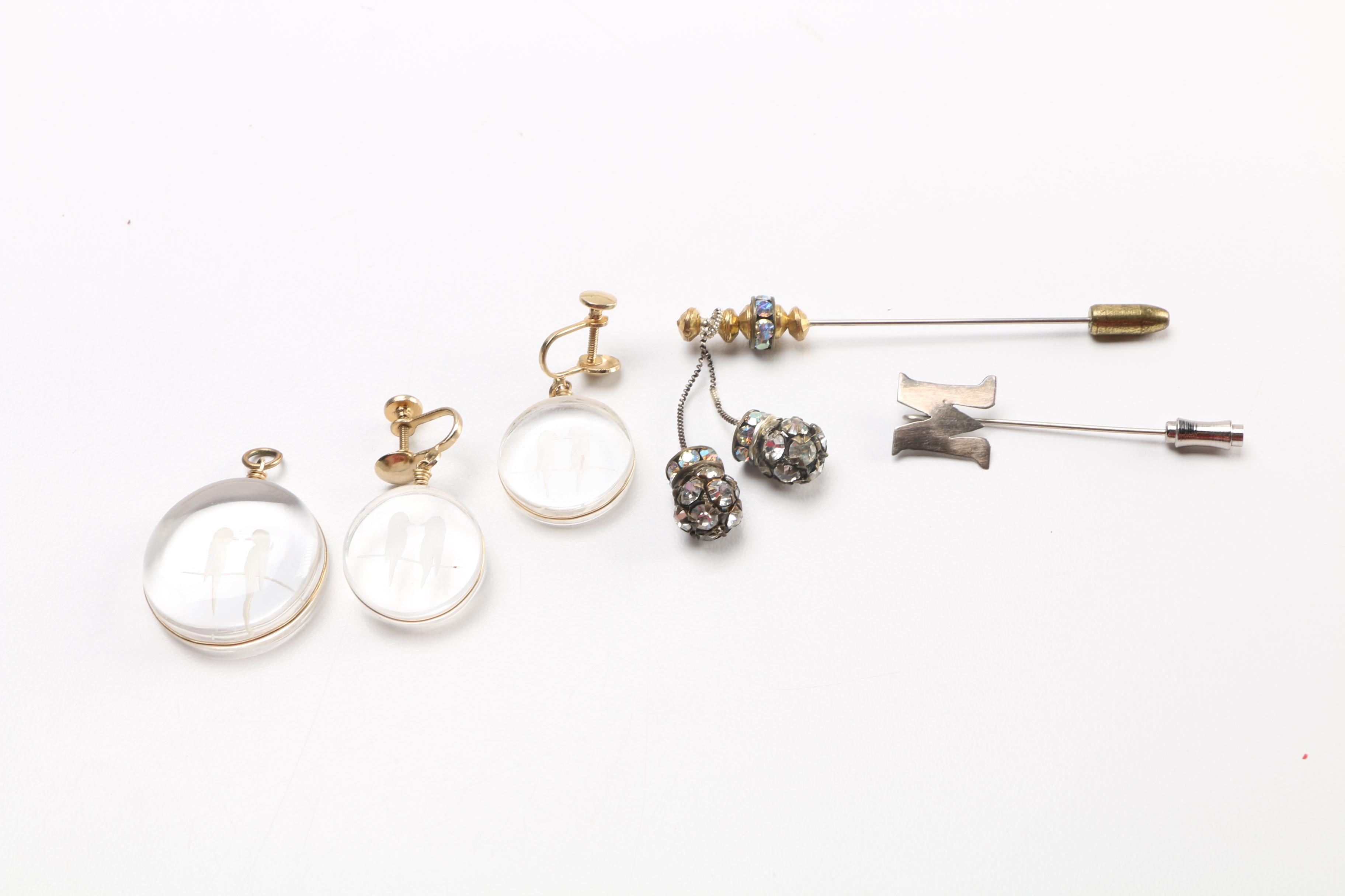 Costume Jewelry Assortment Featuring Bangles