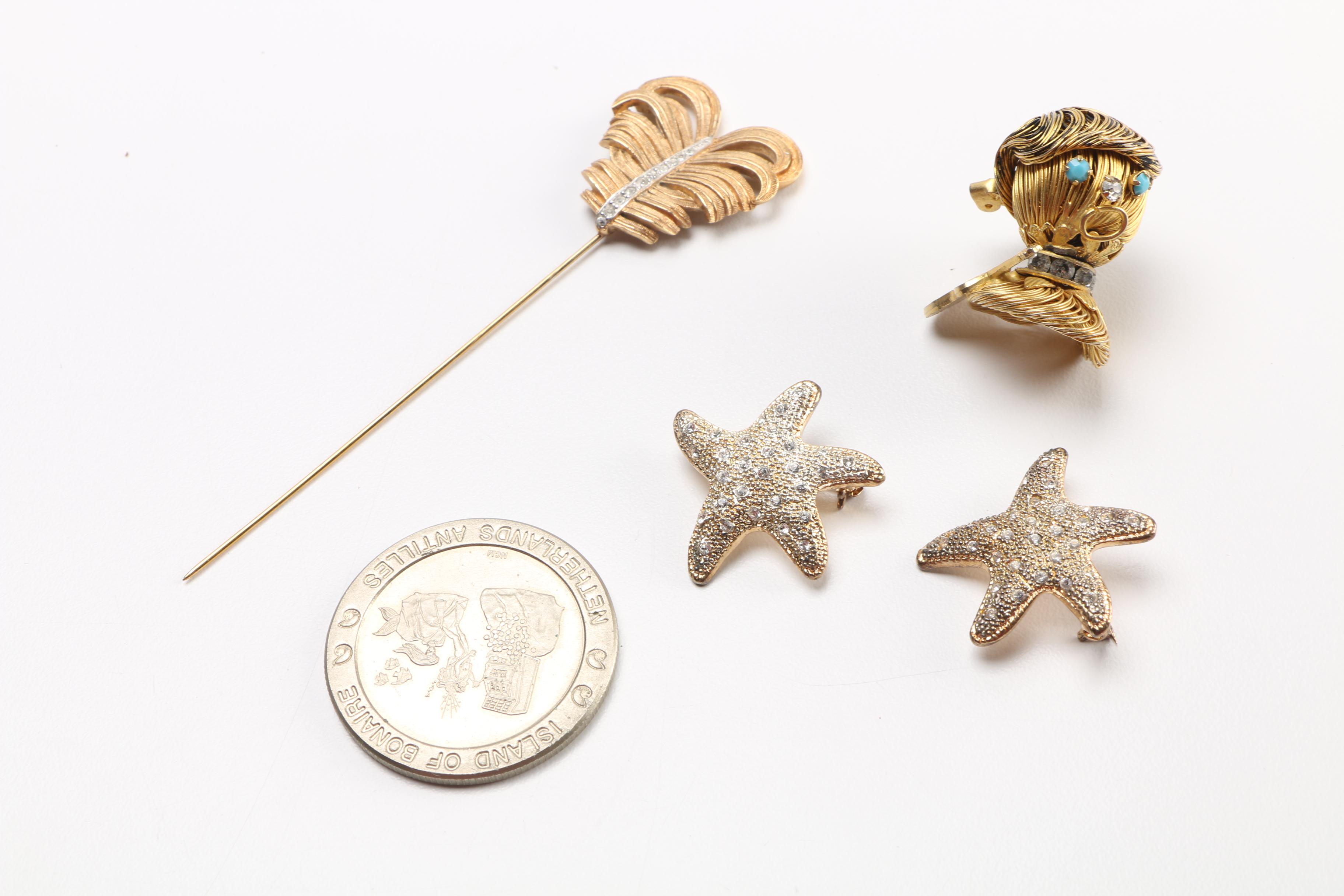 Costume Jewelry Assortment Featuring Bangles