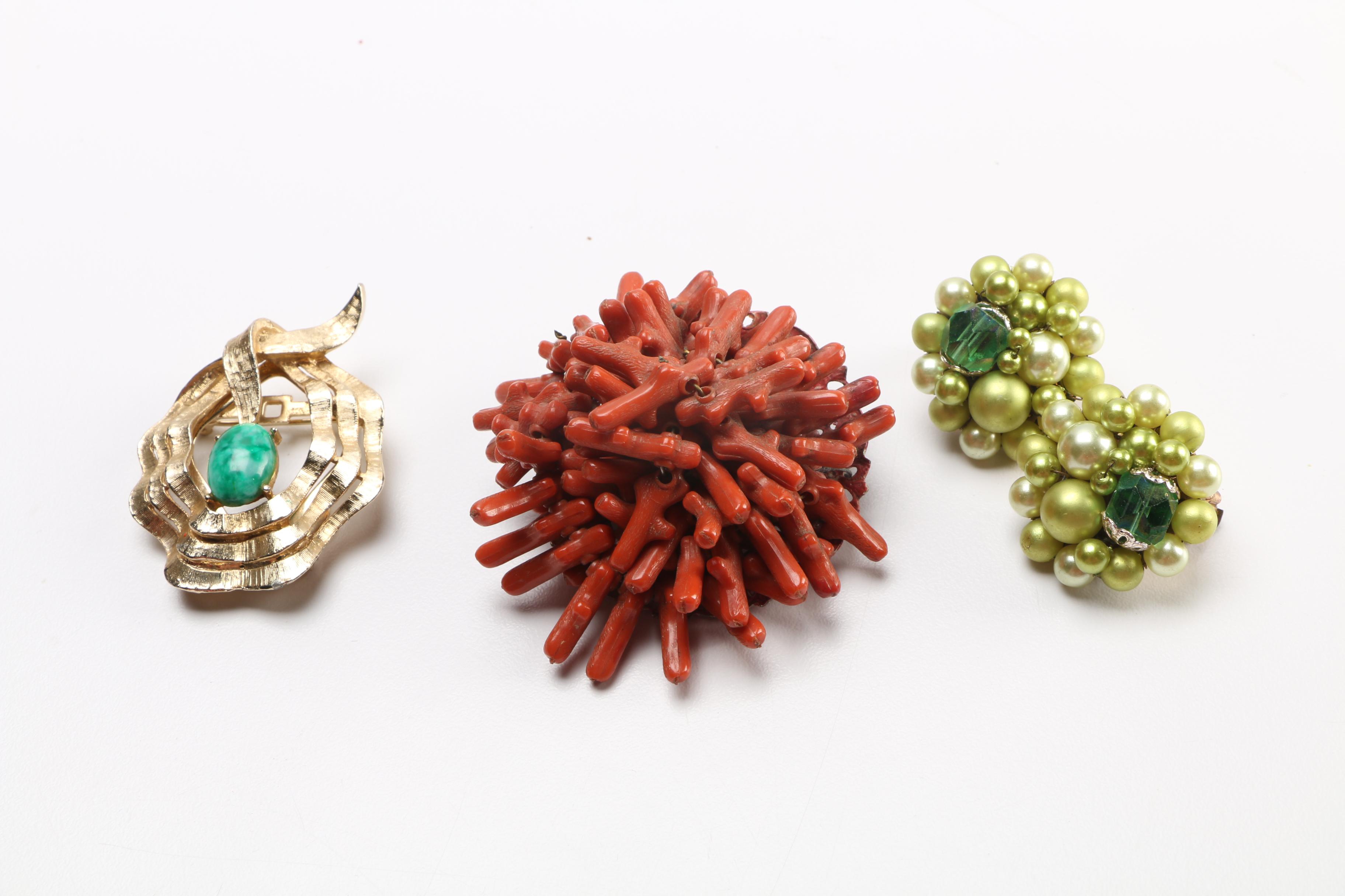 Costume Jewelry Assortment Featuring Bangles