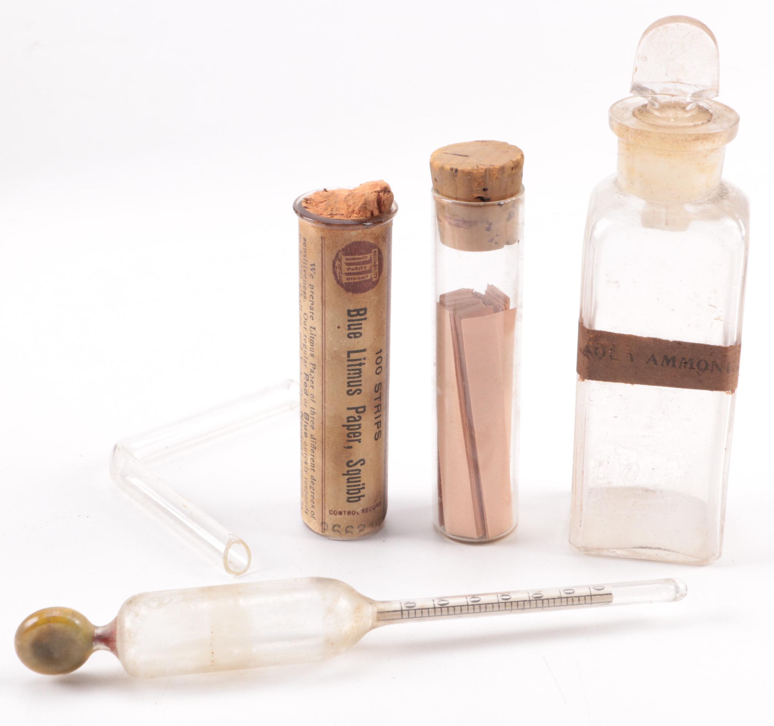 Vintage-to-Antique Medical Lab Kit With Oak Cabinet