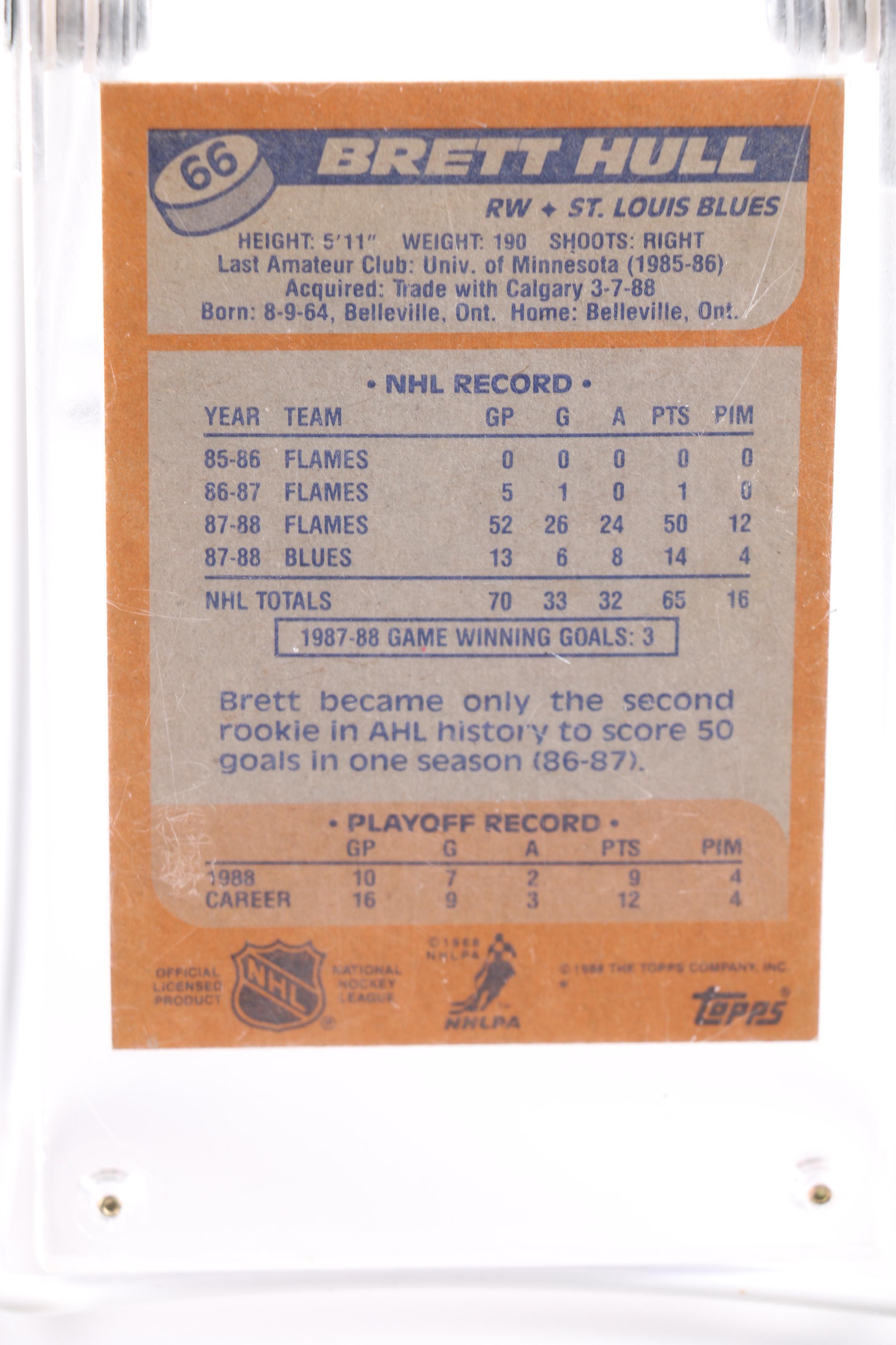 Brett Hull Rookie Card