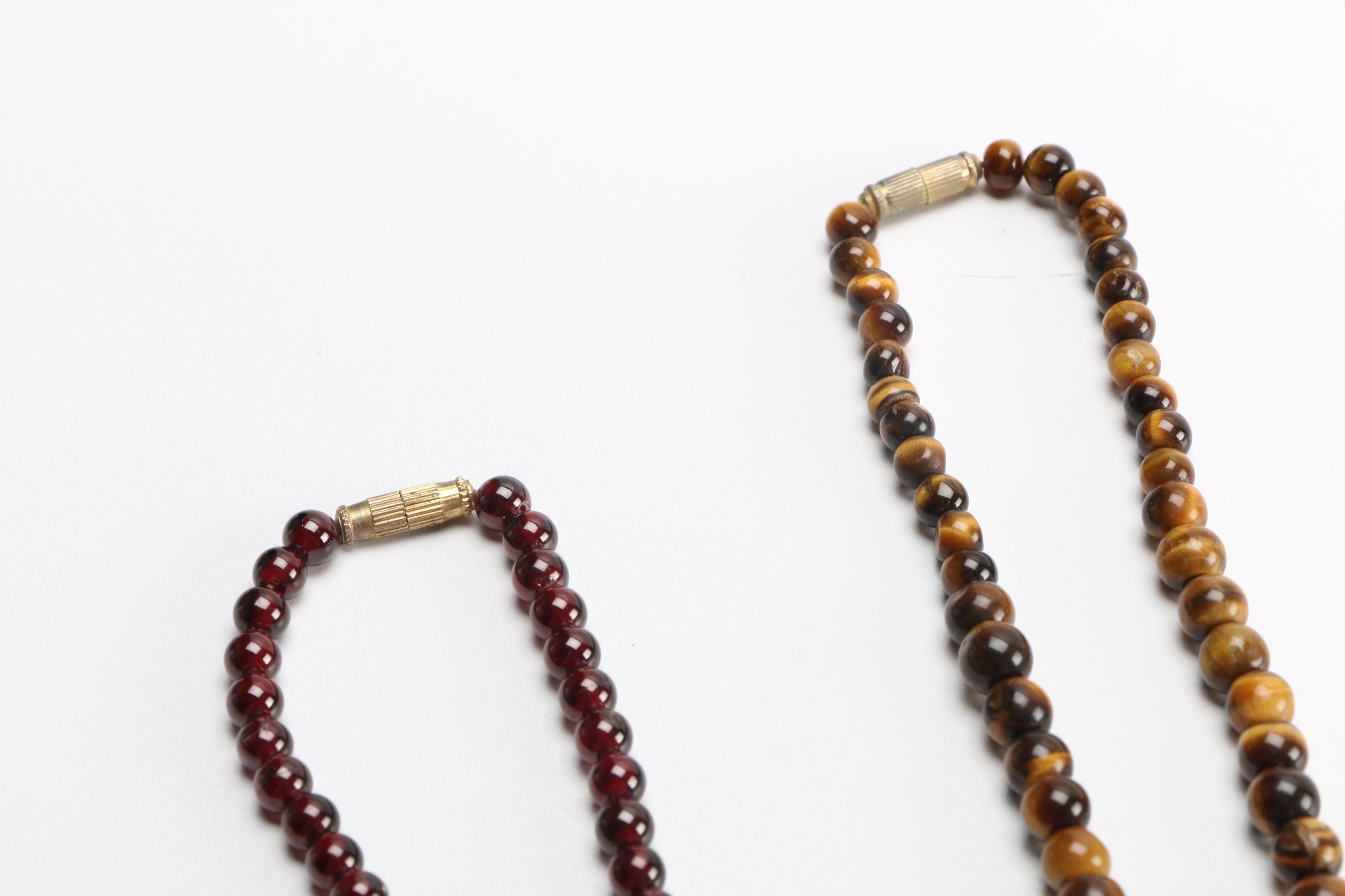 Large Assortment of Gemstone Necklaces