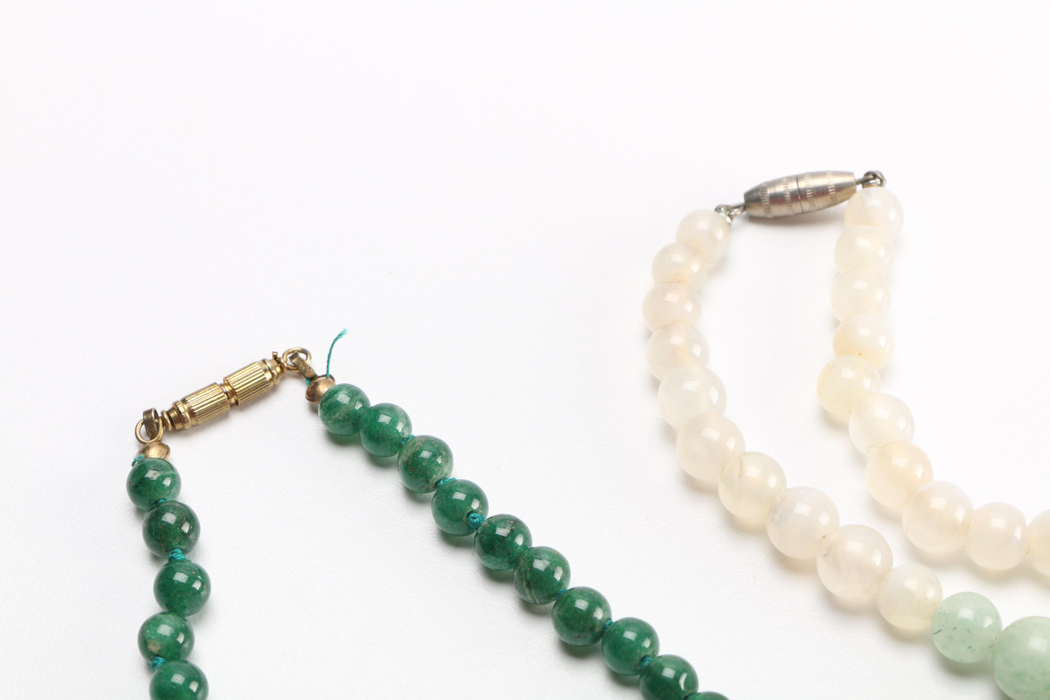 Large Assortment of Gemstone Necklaces