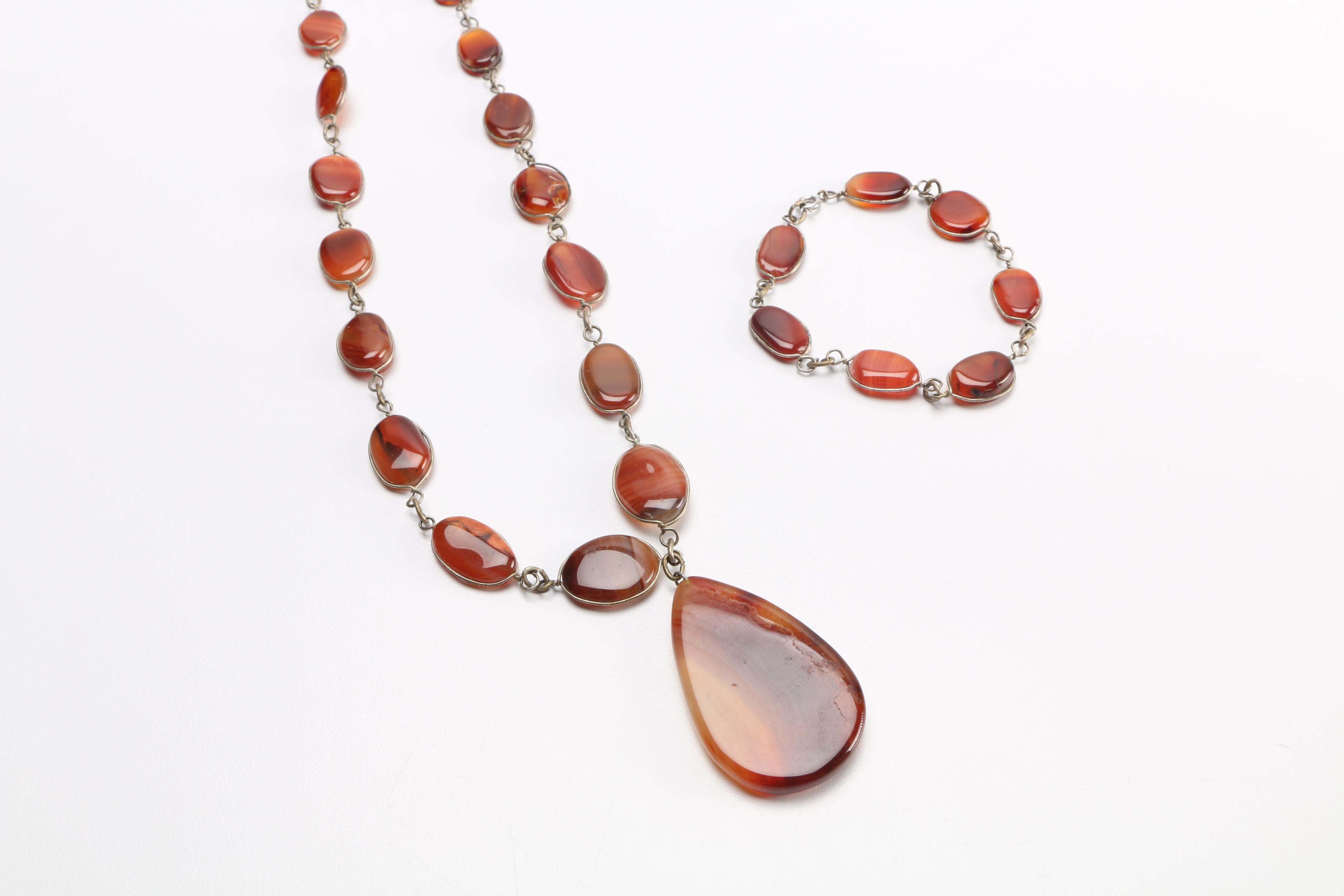 Large Assortment of Gemstone Necklaces