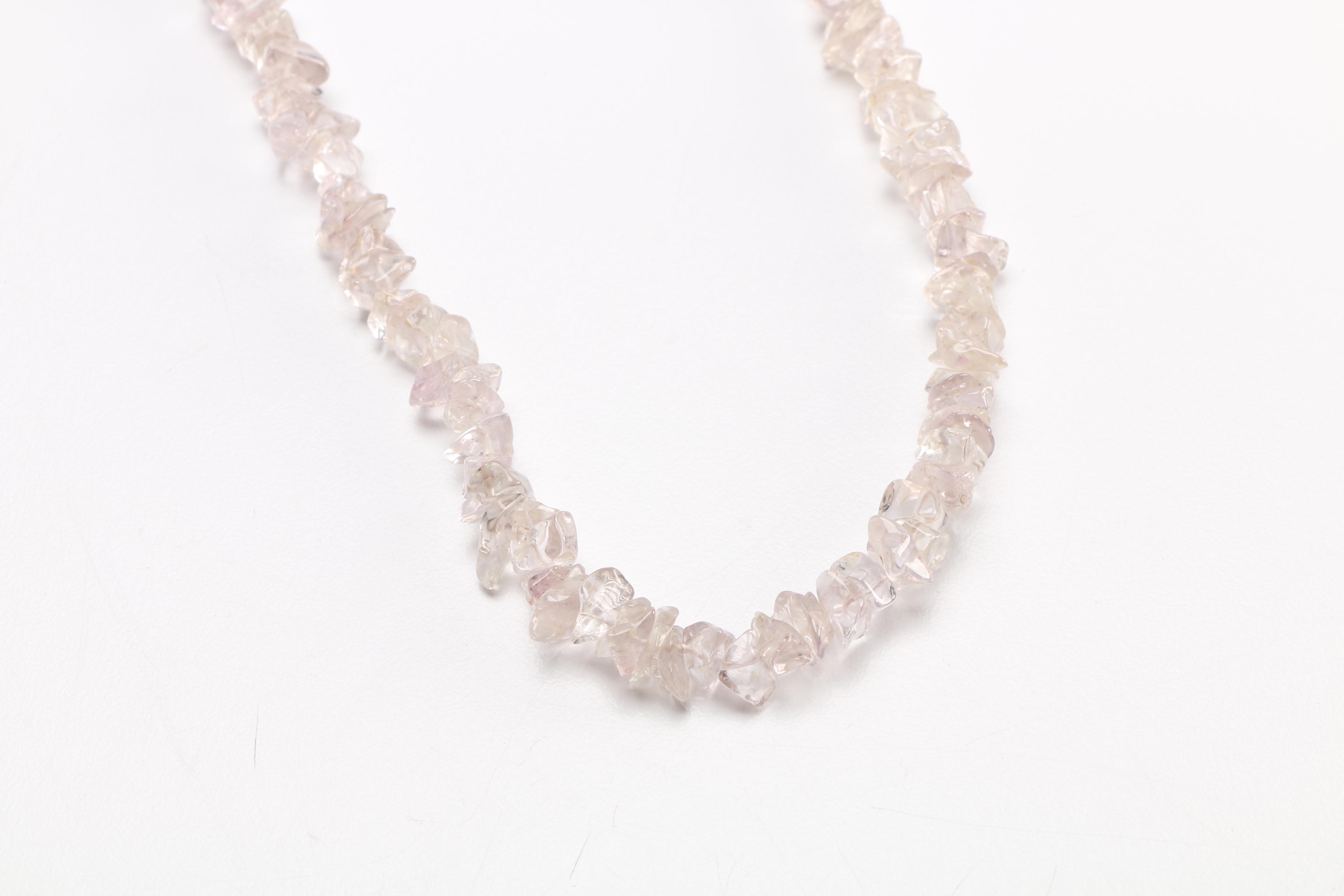 Large Assortment of Gemstone Necklaces