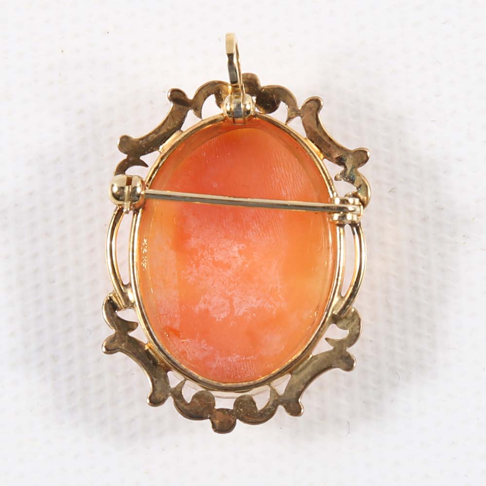 Gold Filled Cameo Pendants