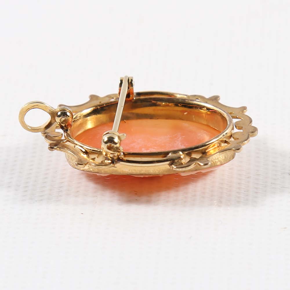 Gold Filled Cameo Pendants