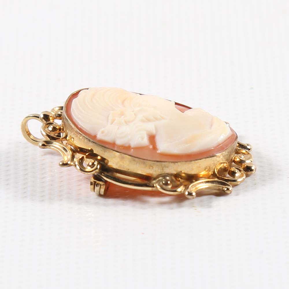 Gold Filled Cameo Pendants