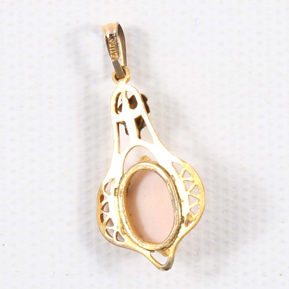Gold Filled Cameo Pendants