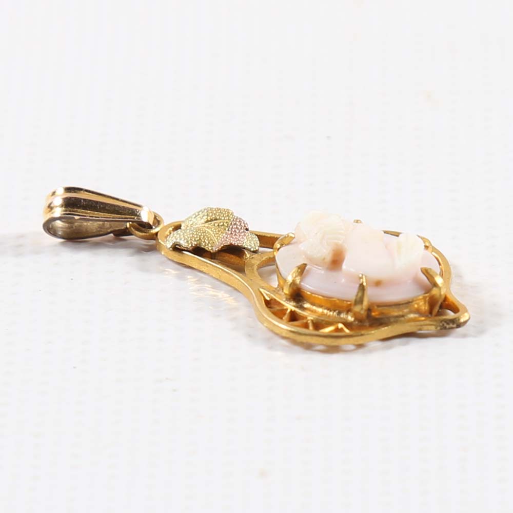 Gold Filled Cameo Pendants