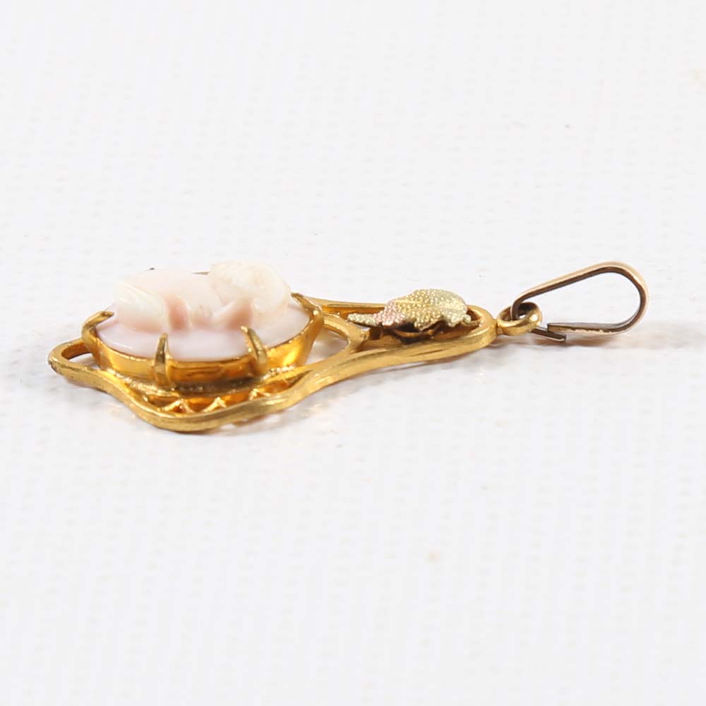 Gold Filled Cameo Pendants