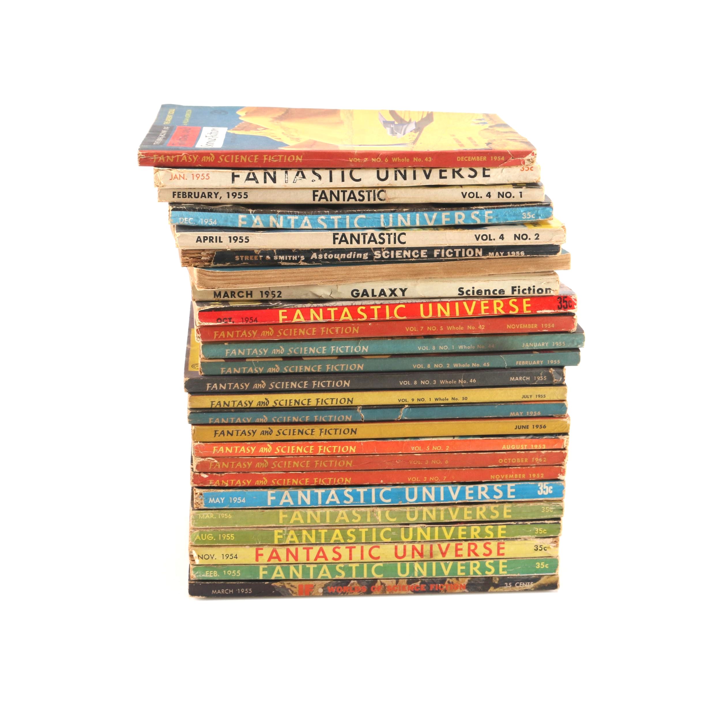 1950s Science Fiction Magazines Including "Fantasy and Science Fiction"