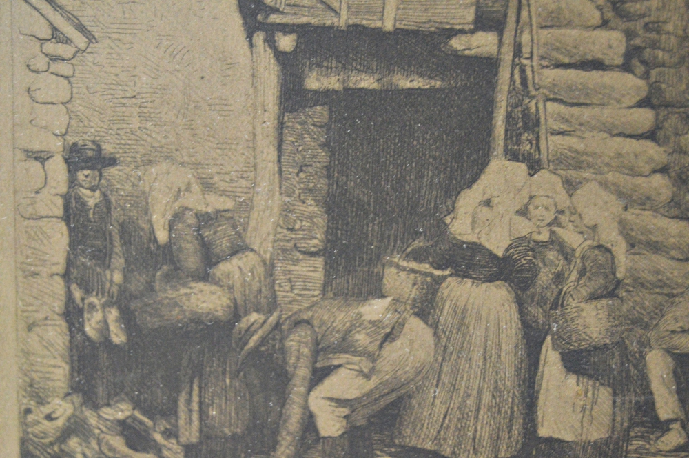 Mortimer L. Menpes' Etching "The Sabot Shop"