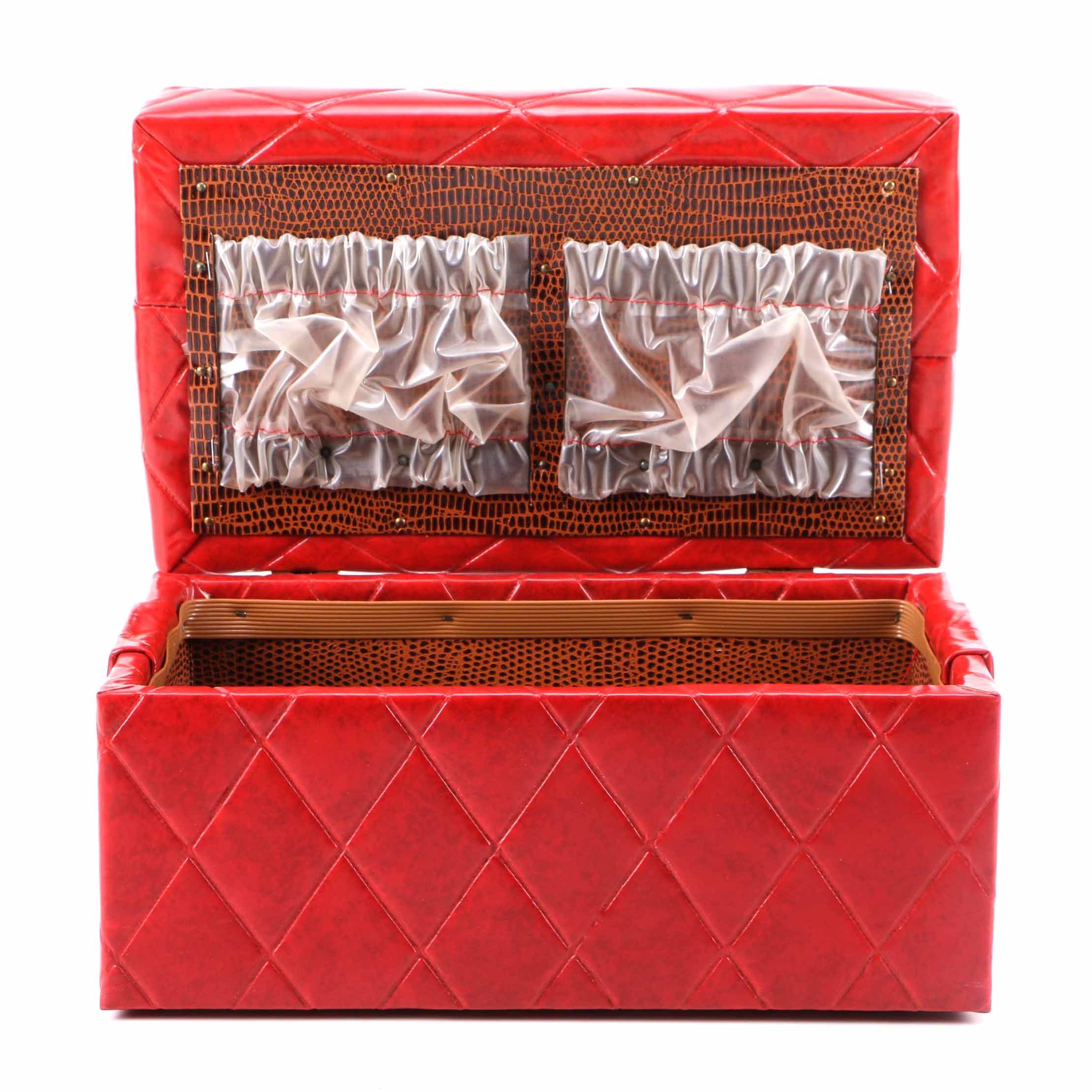 Red Cushioned Jewelry Box