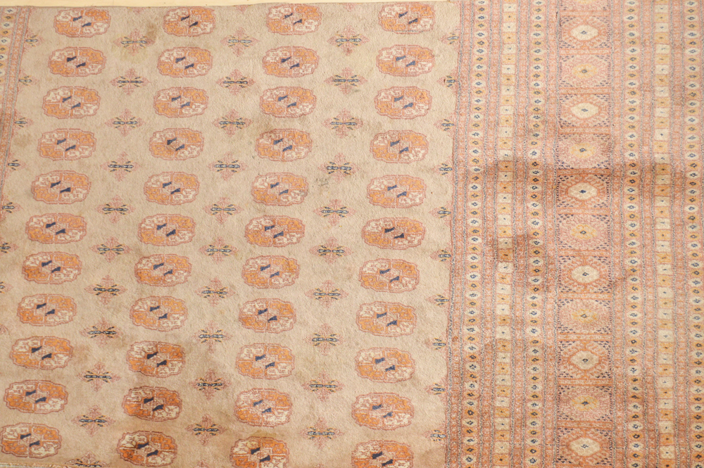 Power-Loomed Afghan Bokhara Style Area Rug