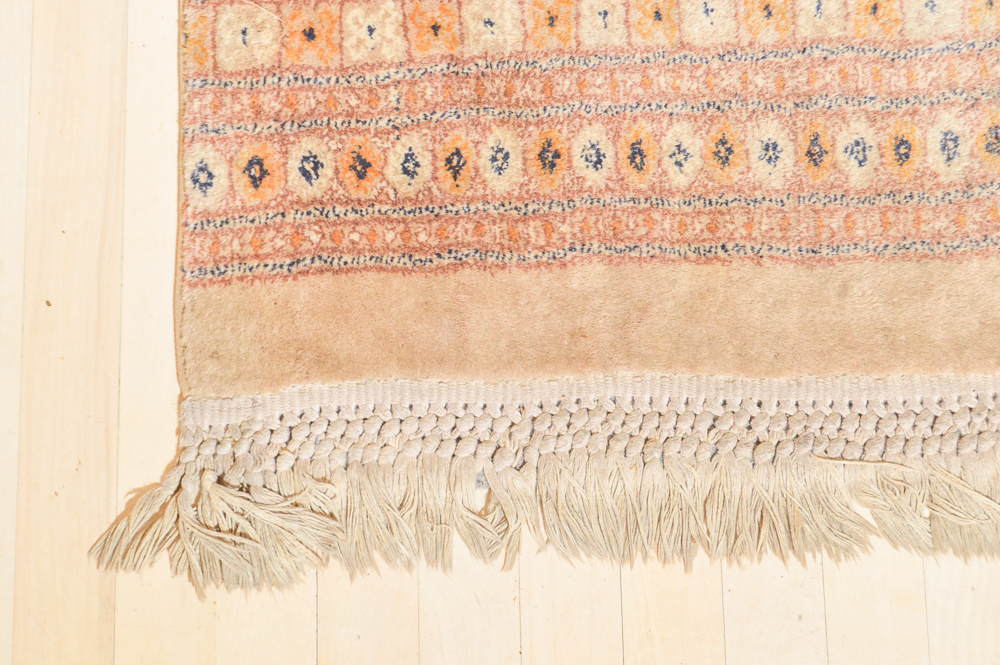 Power-Loomed Afghan Bokhara Style Area Rug