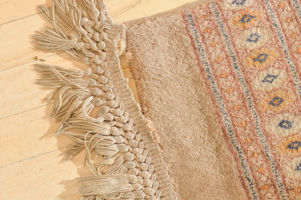 Power-Loomed Afghan Bokhara Style Area Rug