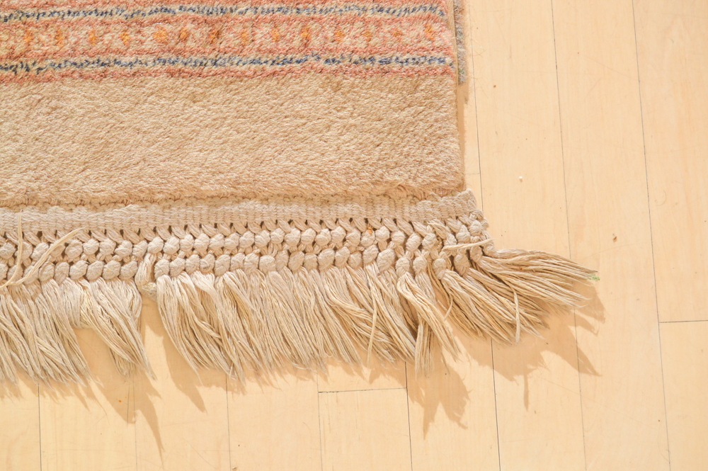Power-Loomed Afghan Bokhara Style Area Rug