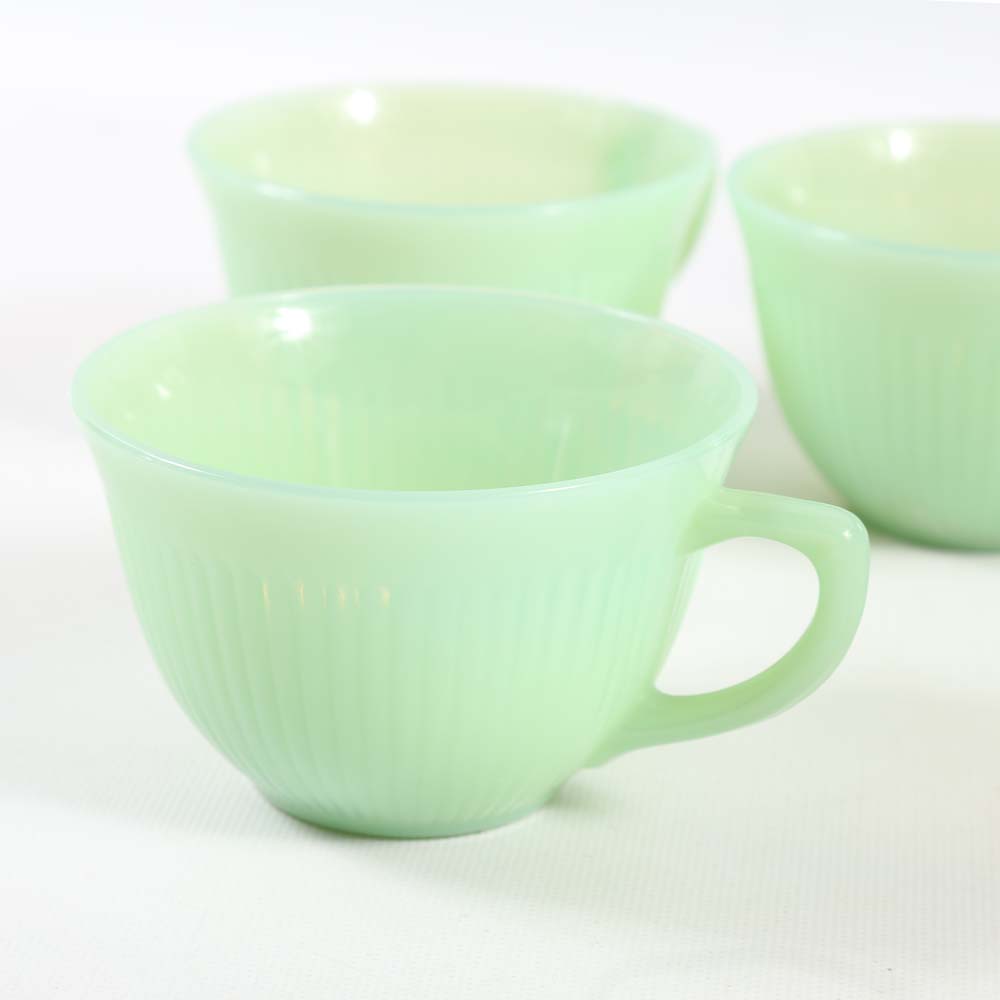 Green Milk Glass