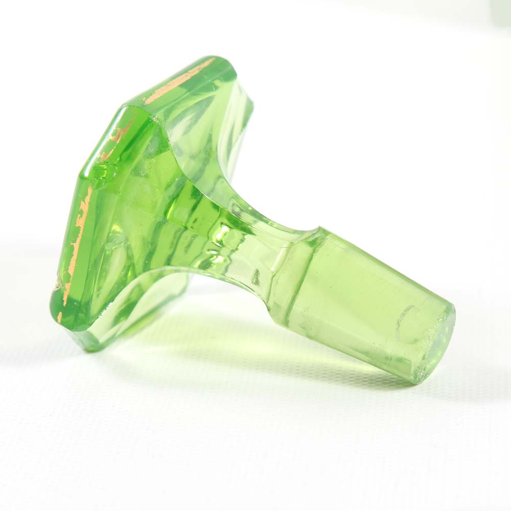 Vintage Green Glass Decanter