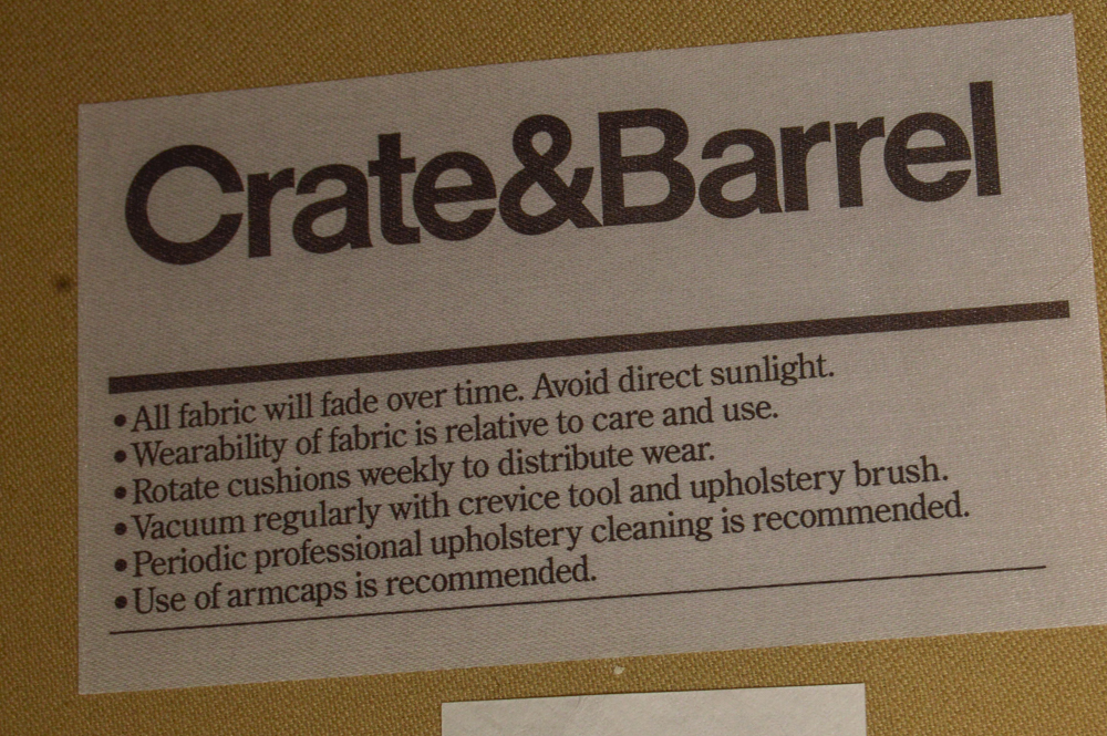 Contemporary Upholstered Armchair by Crate & Barrel