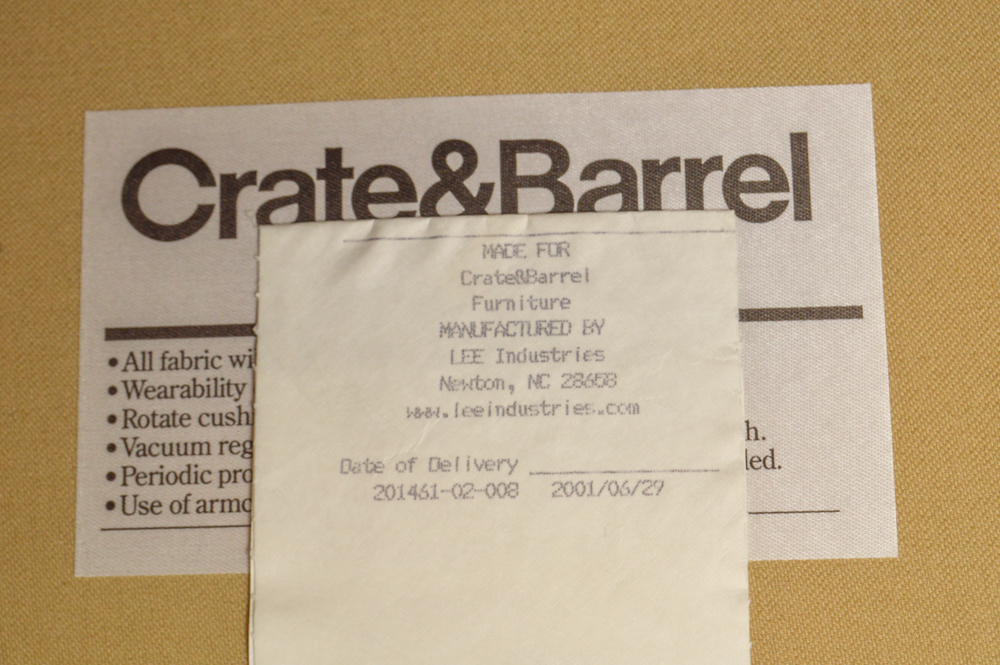 Contemporary Upholstered Armchair by Crate & Barrel