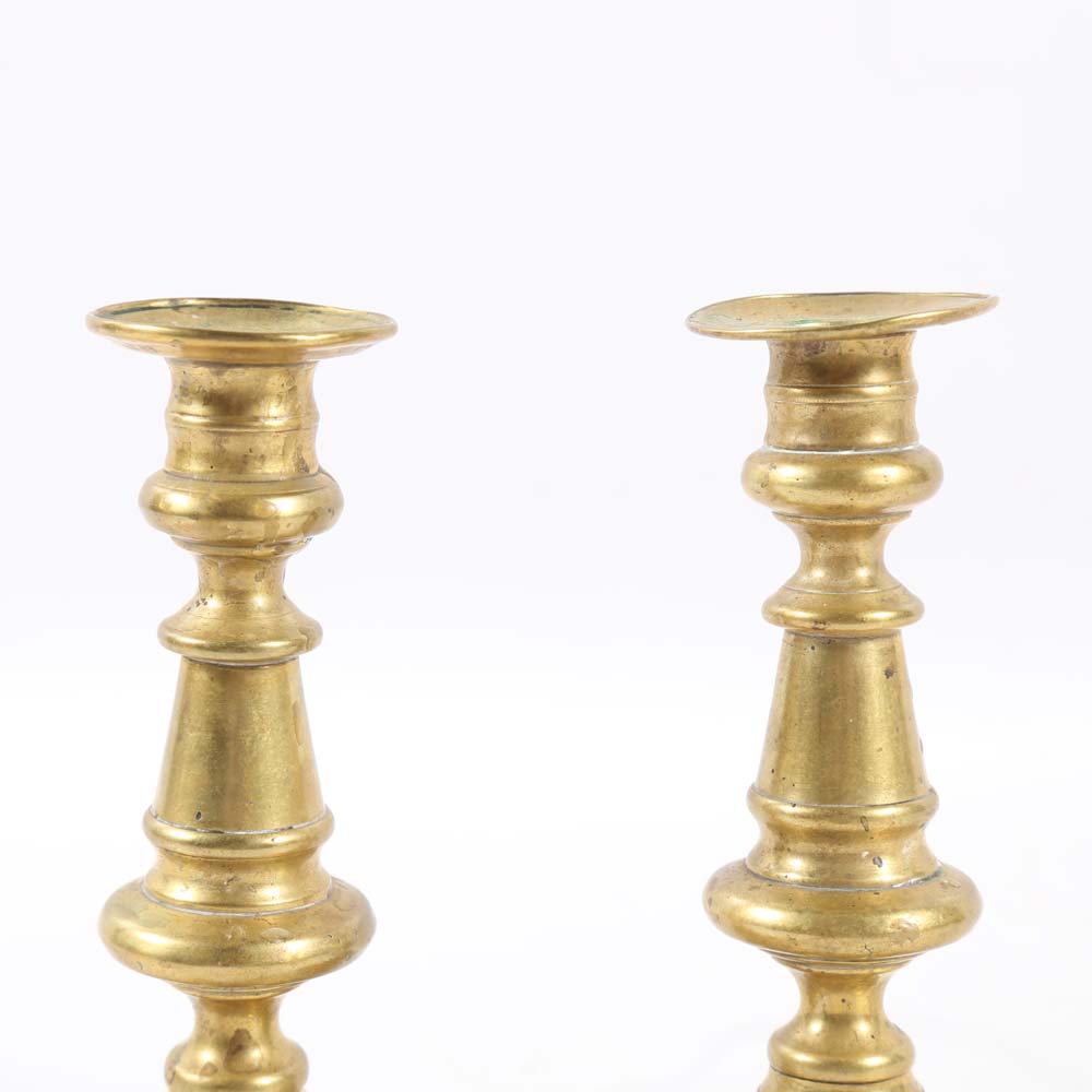 Four Brass Candlesticks