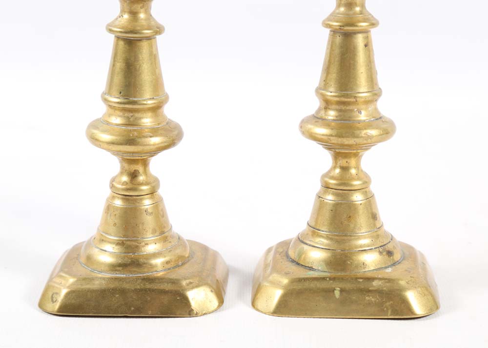 Four Brass Candlesticks