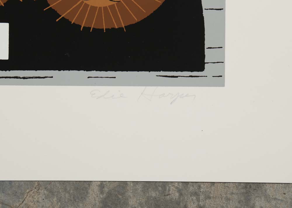 Edie Harper Signed Serigraphs "David's Den" and "Wow!"