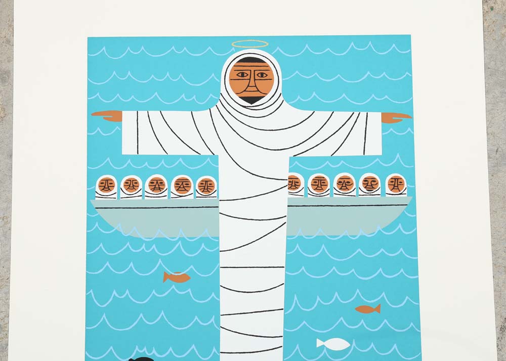 Edie Harper Signed Serigraphs "David's Den" and "Wow!"