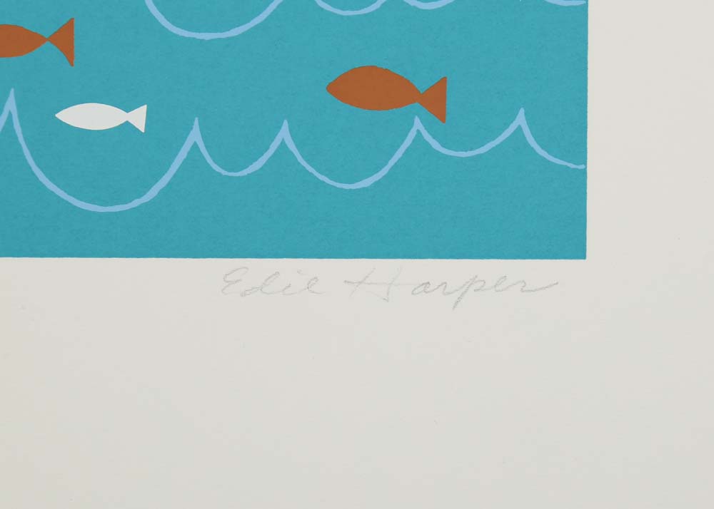 Edie Harper Signed Serigraphs "David's Den" and "Wow!"