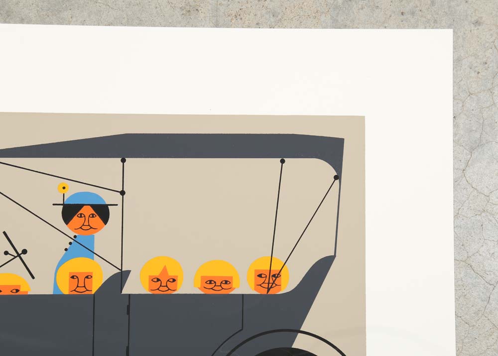 Edie Harper Signed Serigraph "Sunday School Outings"