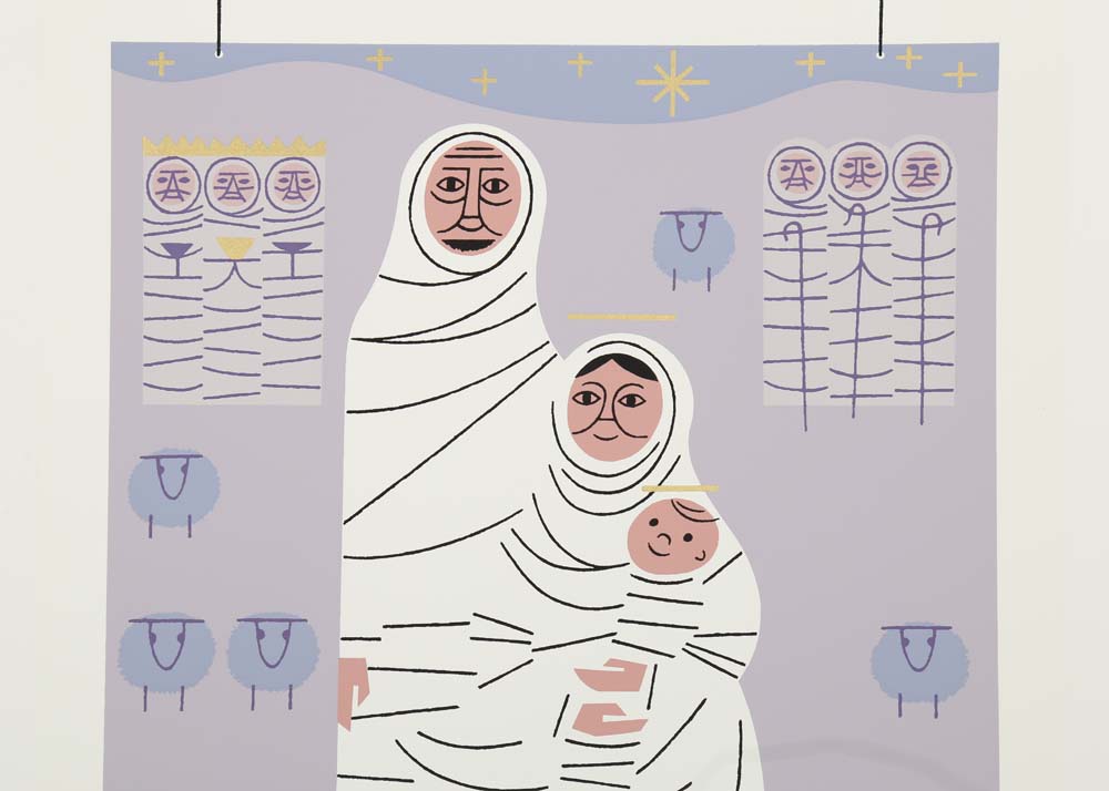 Edie Harper Signed Serigraphs "Family Portrait"