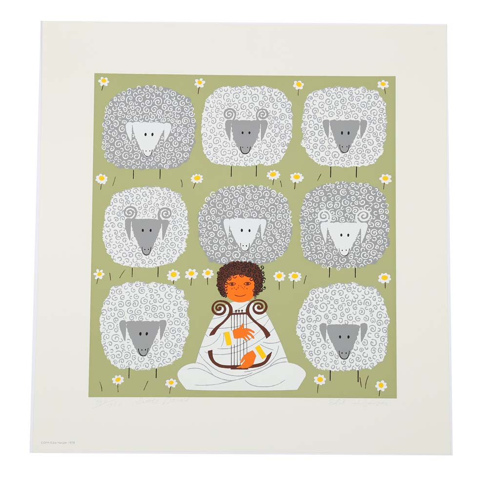 Edie Harper Signed Serigraphs "Little David"