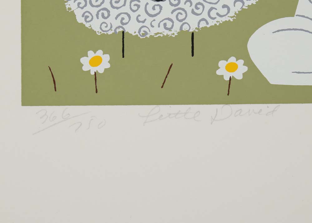 Edie Harper Signed Serigraphs "Little David"