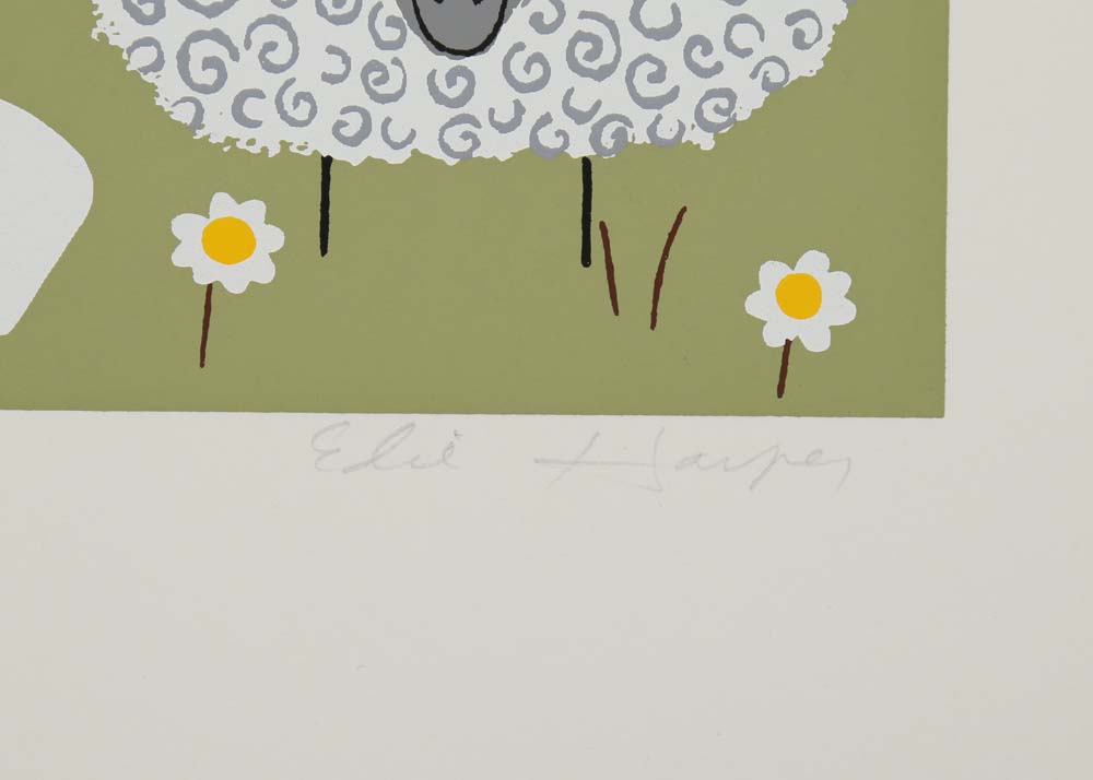 Edie Harper Signed Serigraphs "Little David"