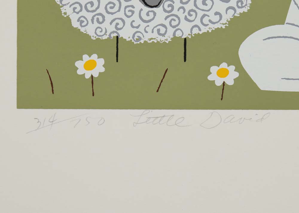 Edie Harper Signed Serigraphs "Little David"