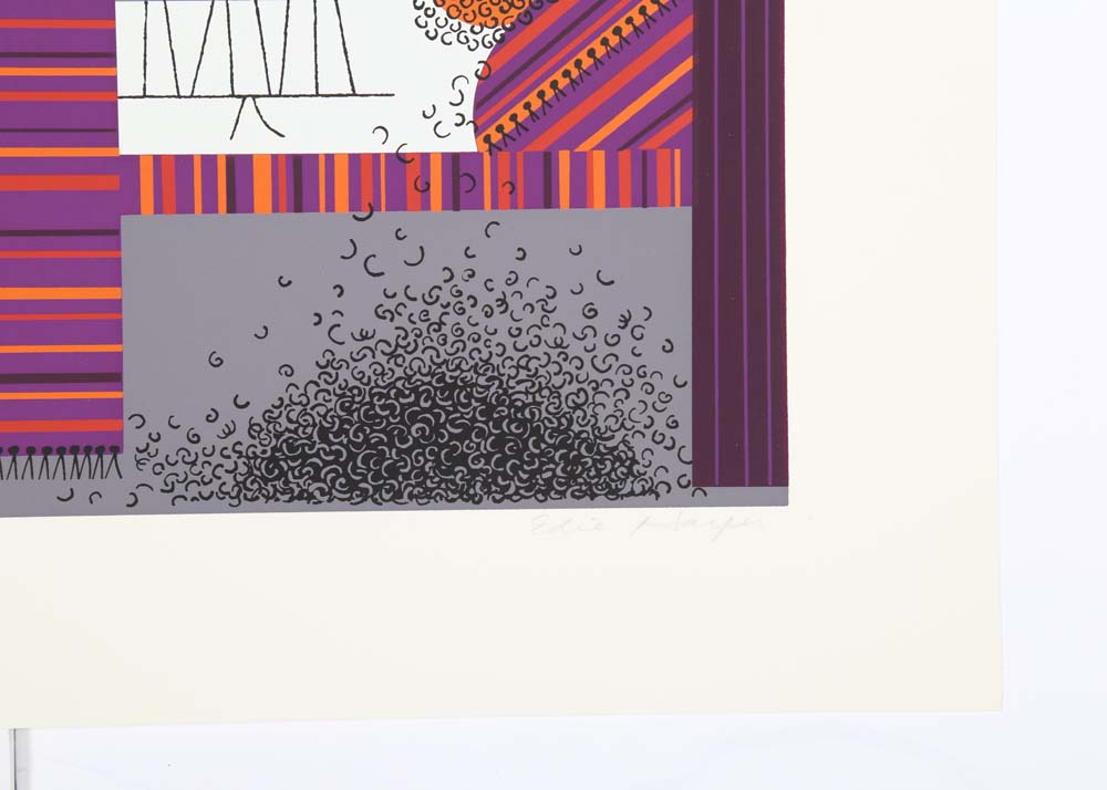 Edie Harper Signed Serigraph "Samson and Delilah"