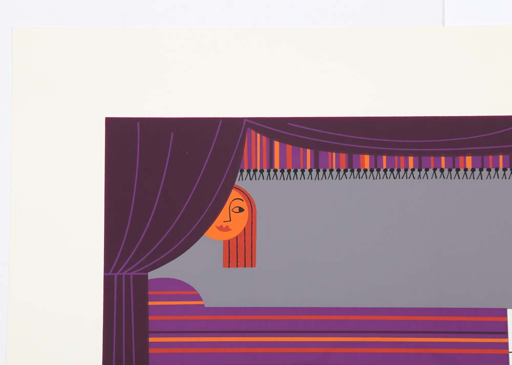 Edie Harper Signed Serigraph "Samson and Delilah"