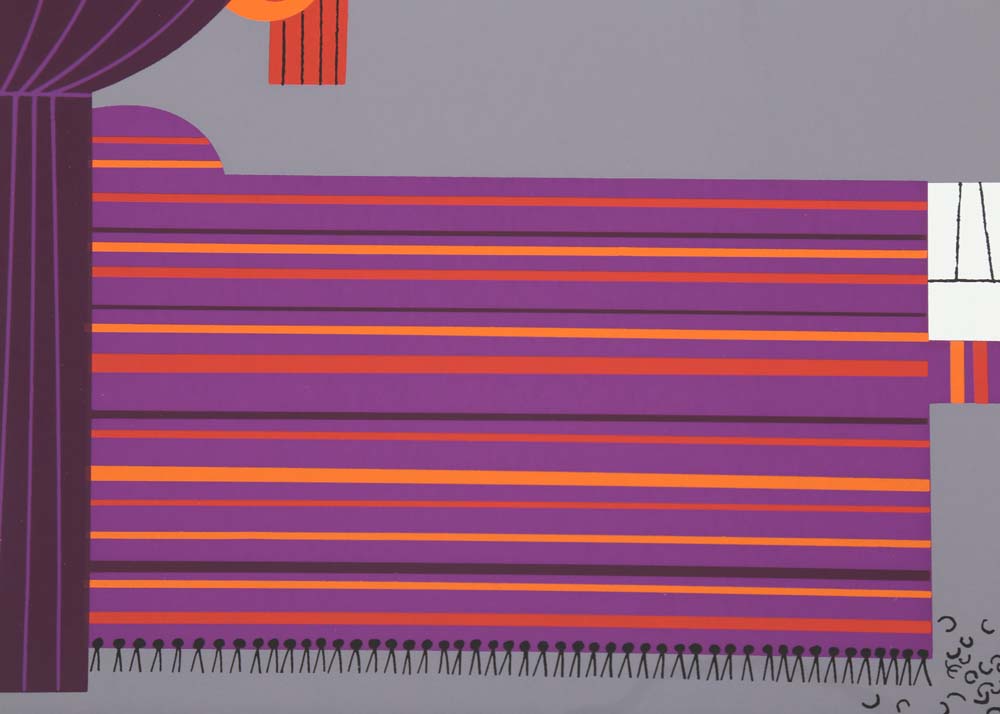 Edie Harper Signed Serigraph "Samson and Delilah"