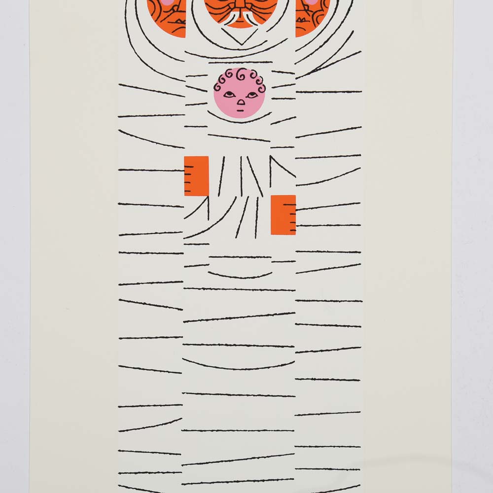 Edie Harper Signed Serigraph "Solomon Sez"