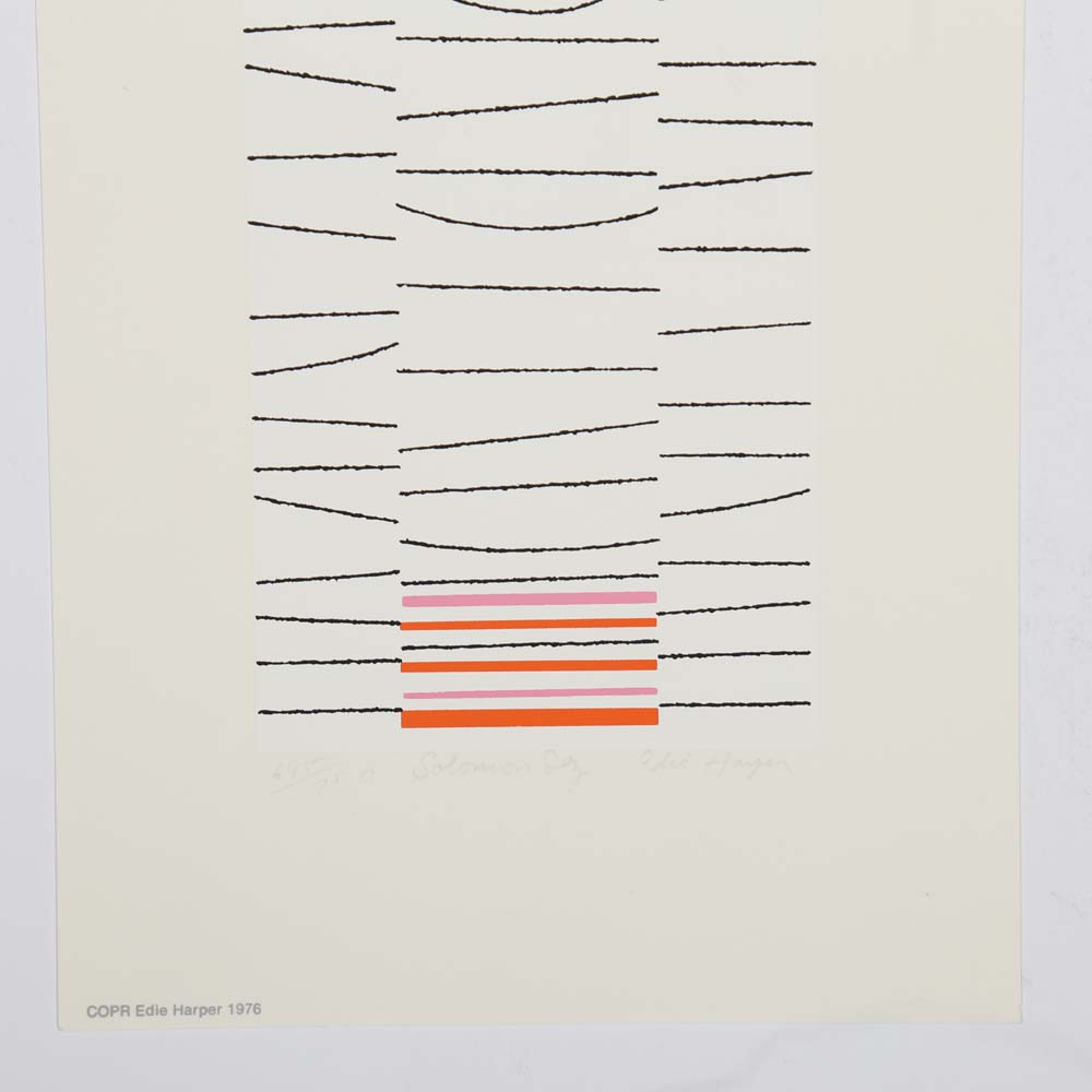 Edie Harper Signed Serigraph "Solomon Sez"