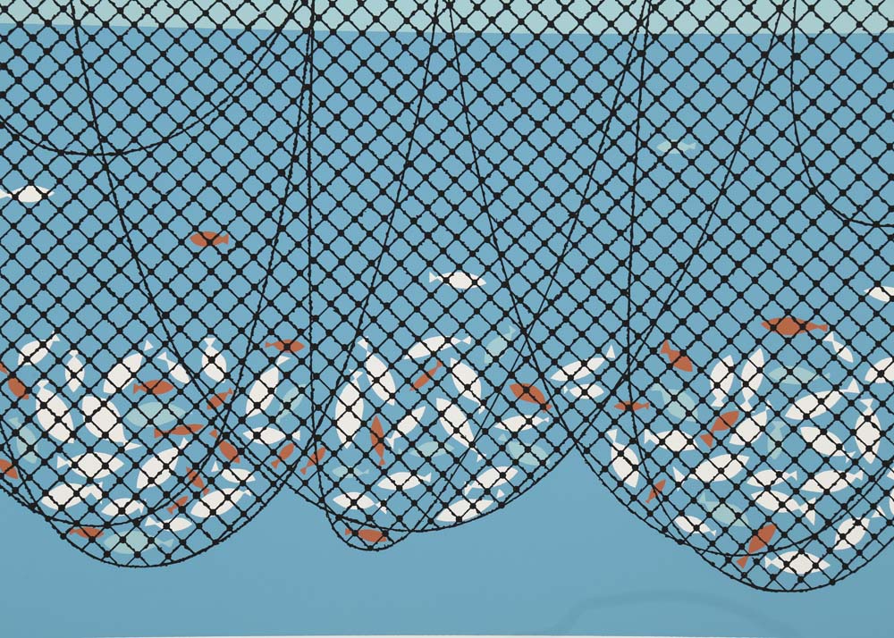 Edie Harper Signed Serigraph "Net Prophet"