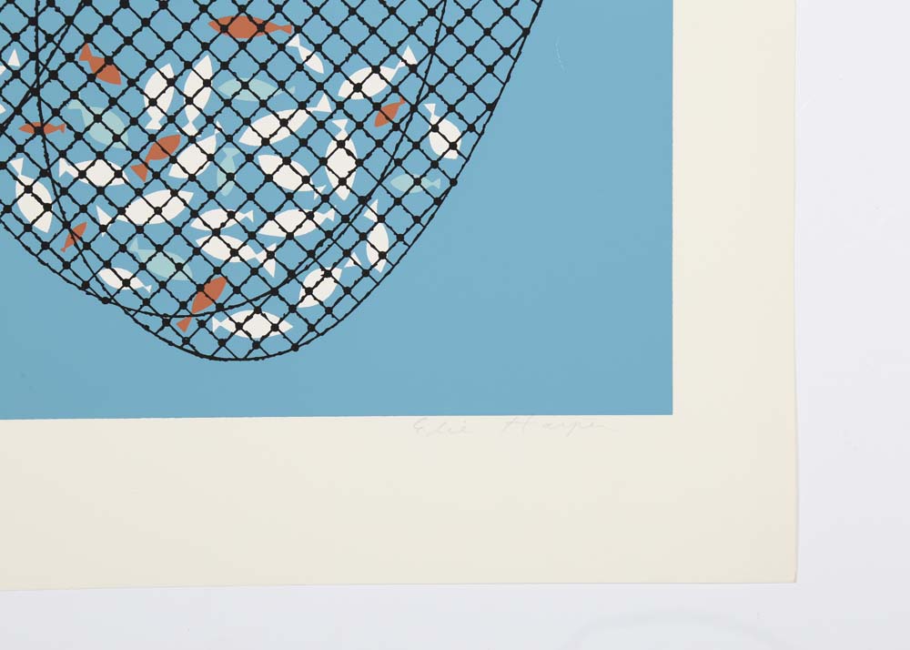 Edie Harper Signed Serigraph "Net Prophet"